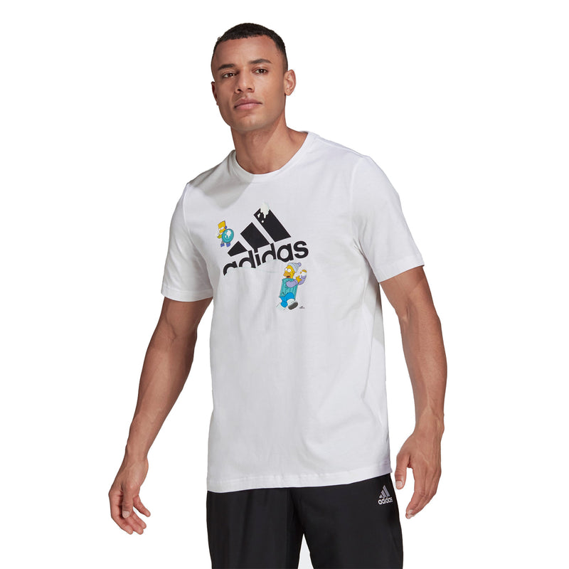 adidas x The Simpsons Snowball Fight Graphic Tee - White