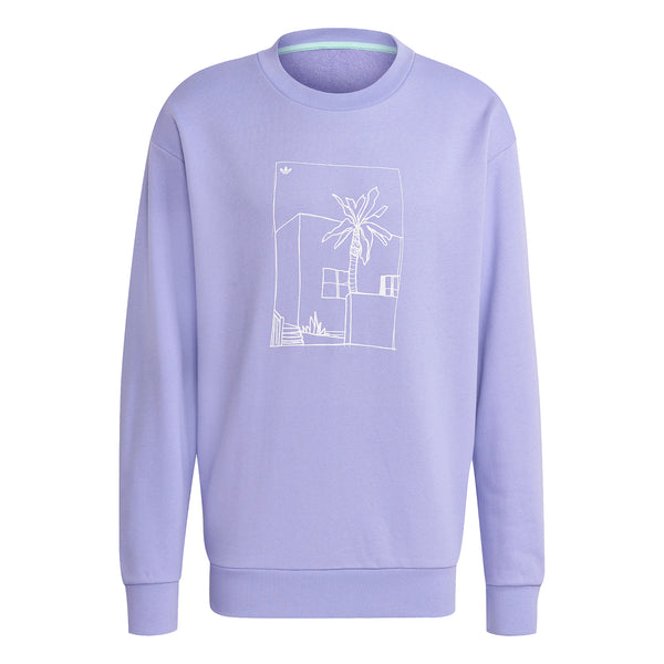 adidas Originals Graphic Crew Sweatshirt - Purple