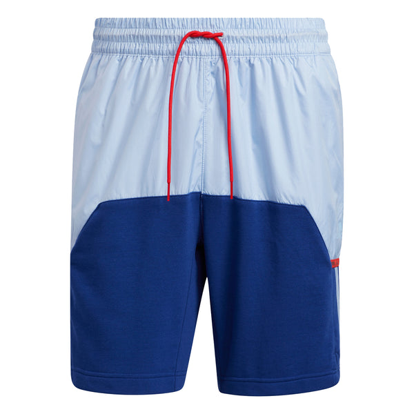 adidas Trae Young Basketball Shorts - Glow Blue / Victory Blue