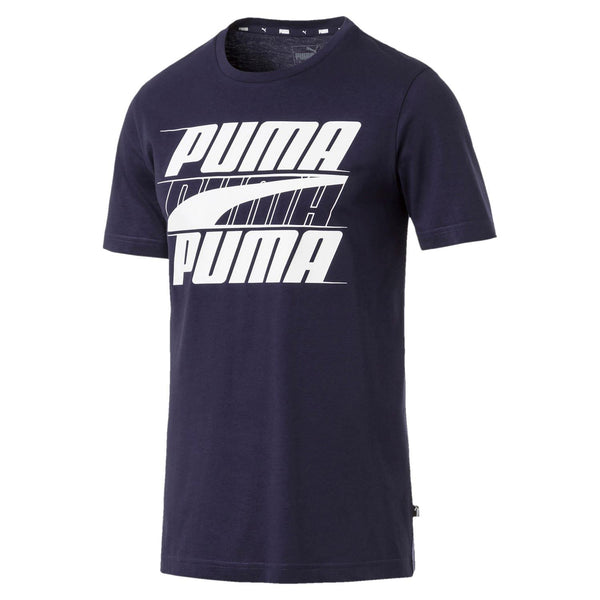 Puma Rebel Graphic T Shirt - Navy
